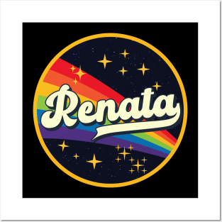 Renata // Rainbow In Space Vintage Style Posters and Art